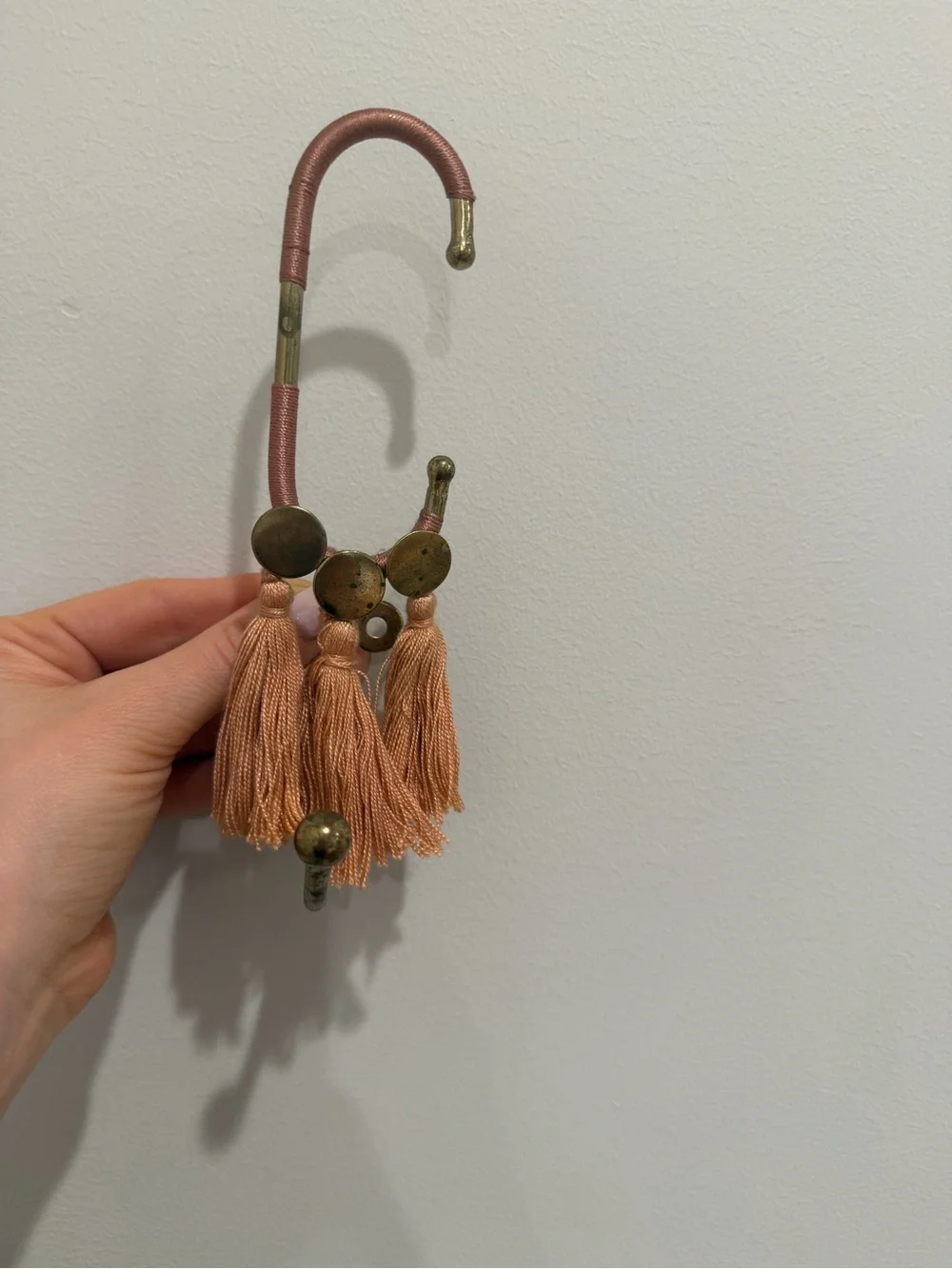 The Anthropologie C Fringed Monogram Hook